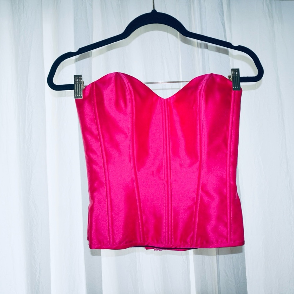 Hot pink corset